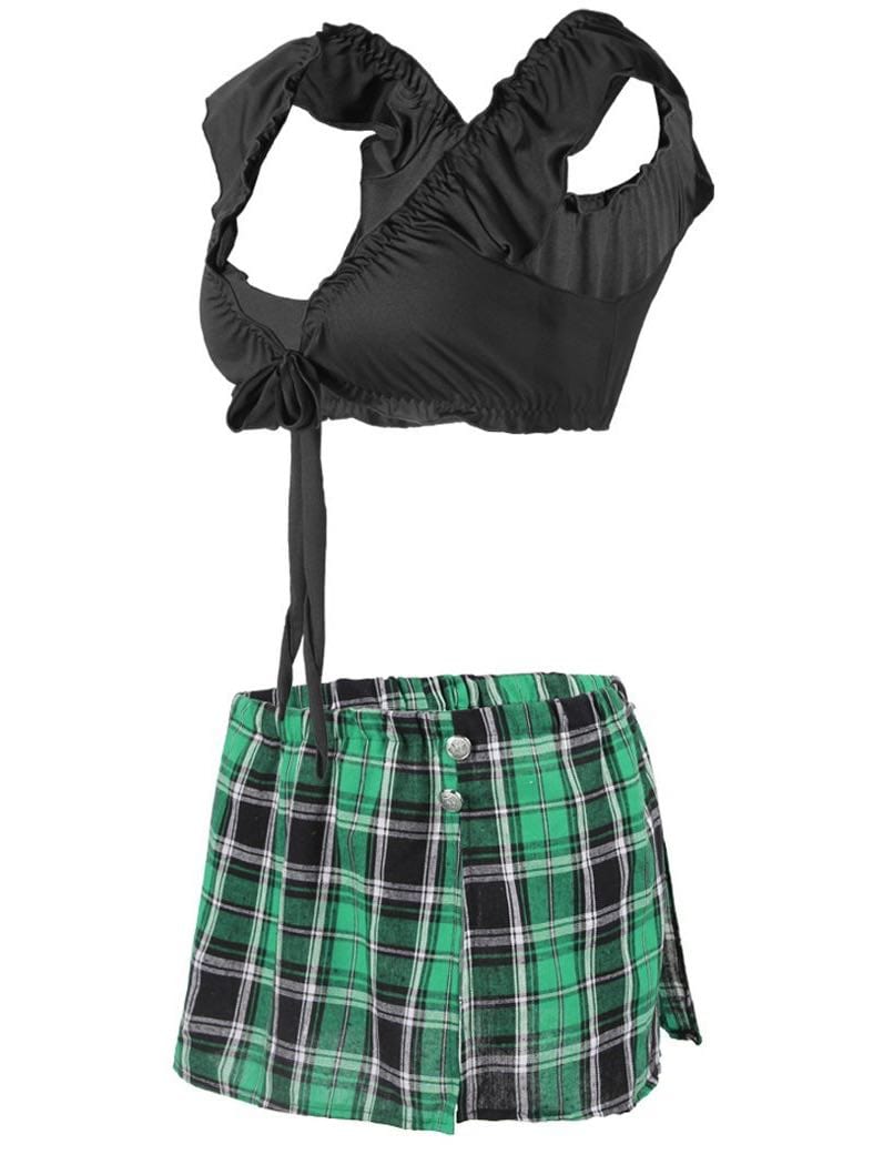 Female Plaid Skirt Underwear