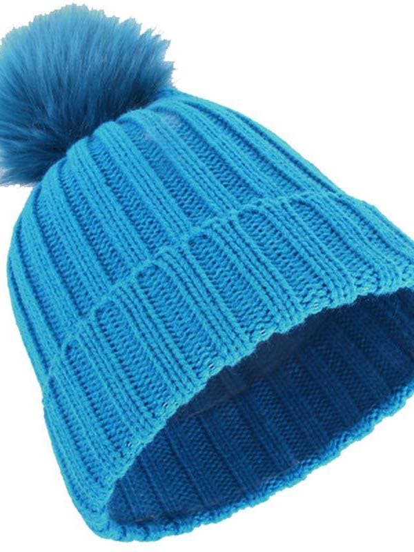 Female Winter Warm Knit Hat for Women HAT210114009blu Blue