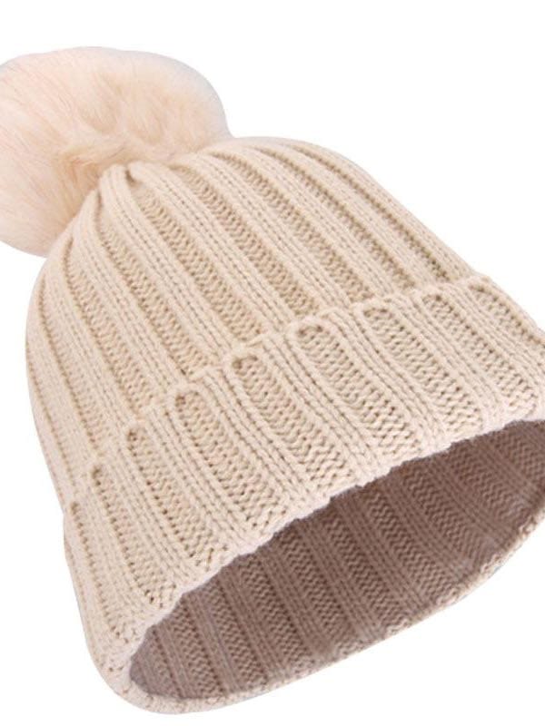 Female Winter Warm Knit Hat for Women HAT210114009whi White