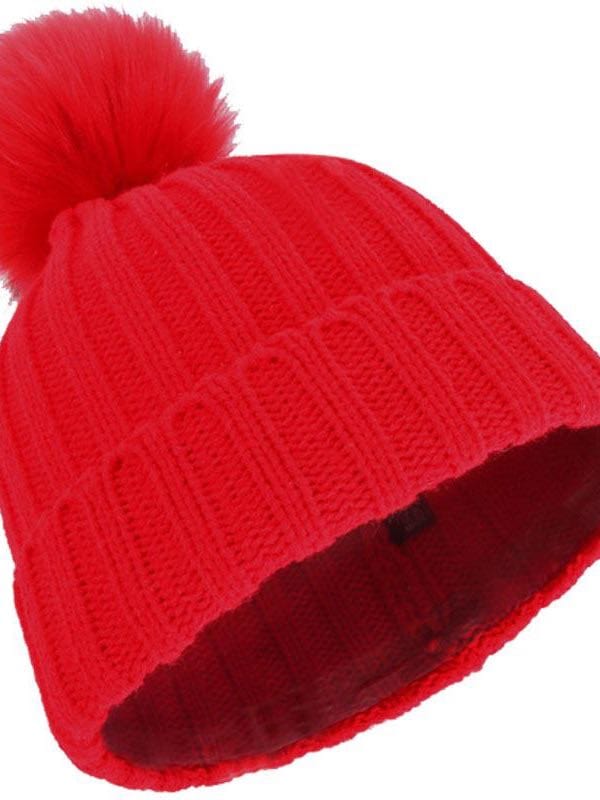 Female Winter Warm Knit Hat for Women HAT210114009red Red