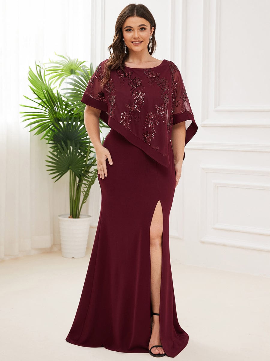 Floor Length Side Split Wholesale Mother of Bridesmaids Dresses