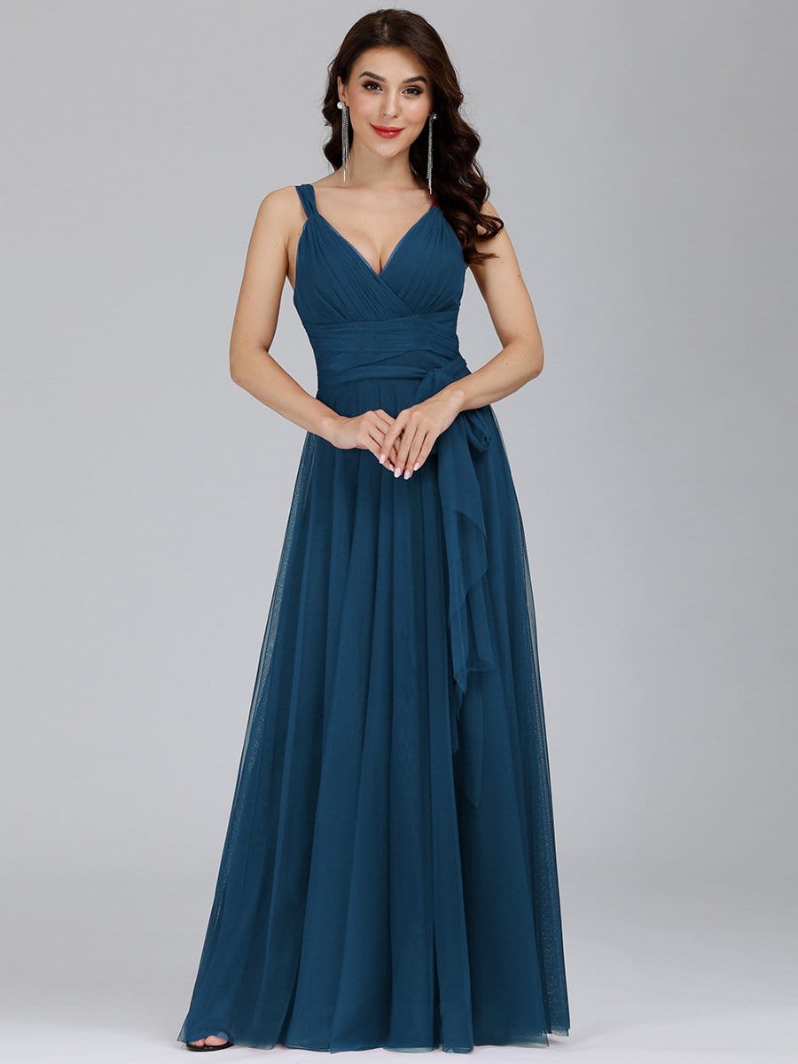 Floor Length Sleeveless Wholesale Maxi Bridesmaid Tulle Dresses