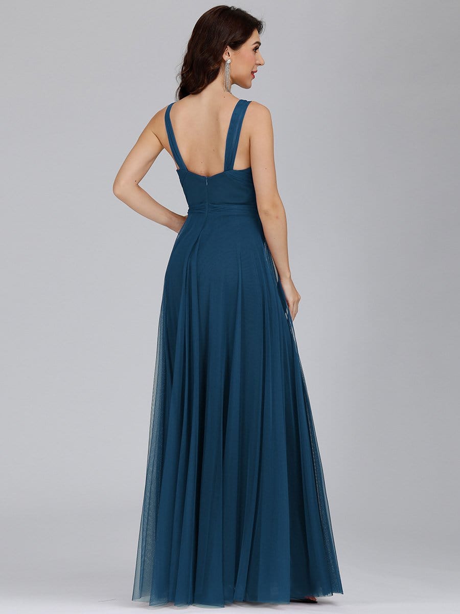 Floor Length Sleeveless Wholesale Maxi Bridesmaid Tulle Dresses