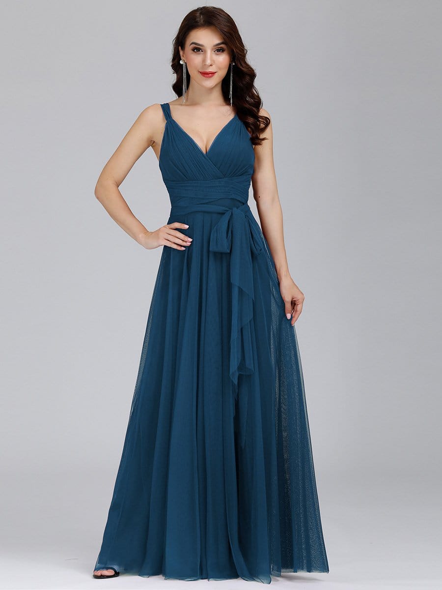 Floor Length Sleeveless Wholesale Maxi Bridesmaid Tulle Dresses