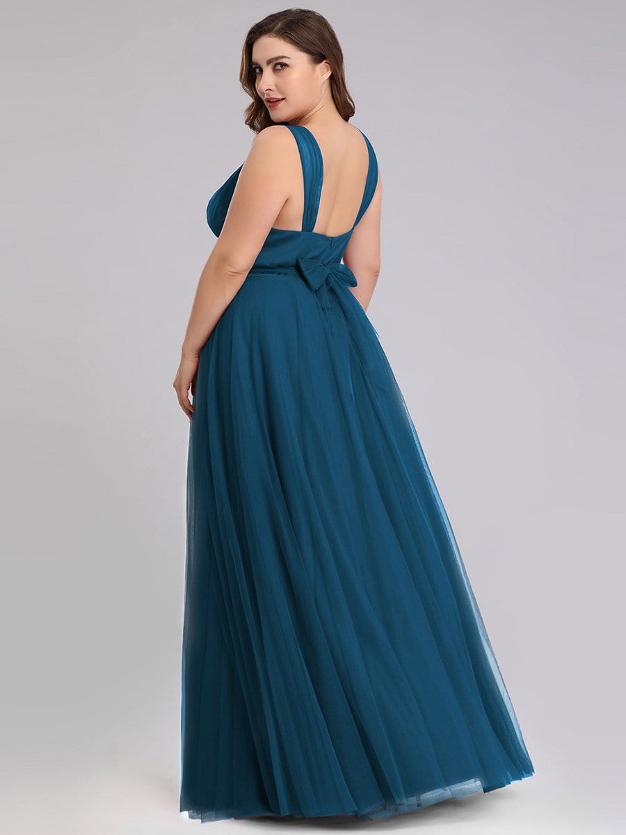 Floor Length Sleeveless Wholesale Maxi Bridesmaid Tulle Dresses