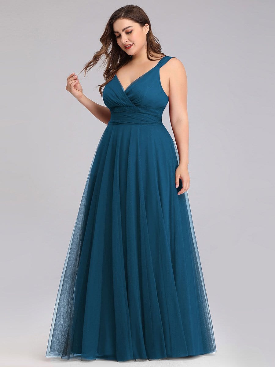 Floor Length Sleeveless Wholesale Maxi Bridesmaid Tulle Dresses