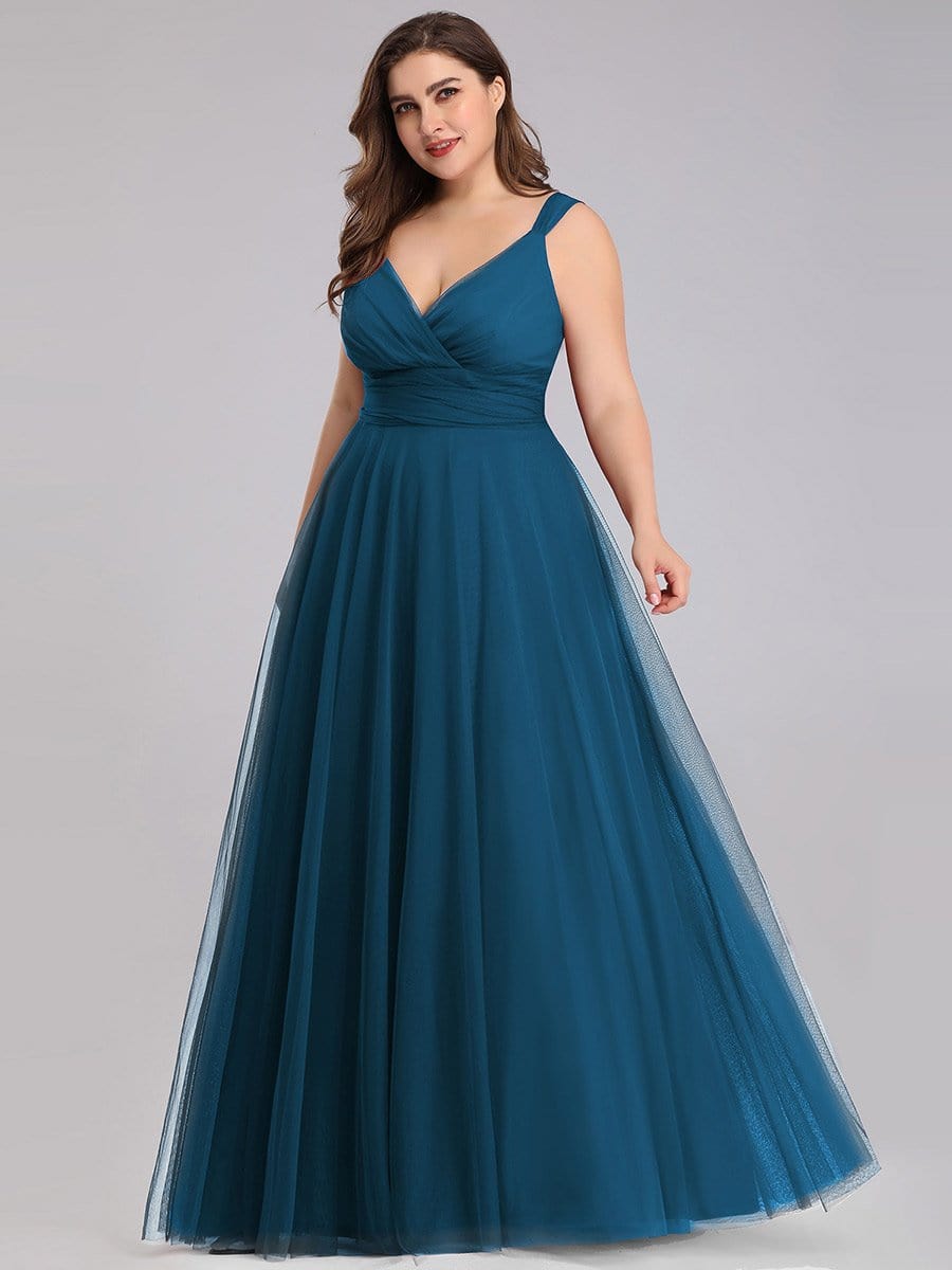 Floor Length Sleeveless Wholesale Maxi Bridesmaid Tulle Dresses