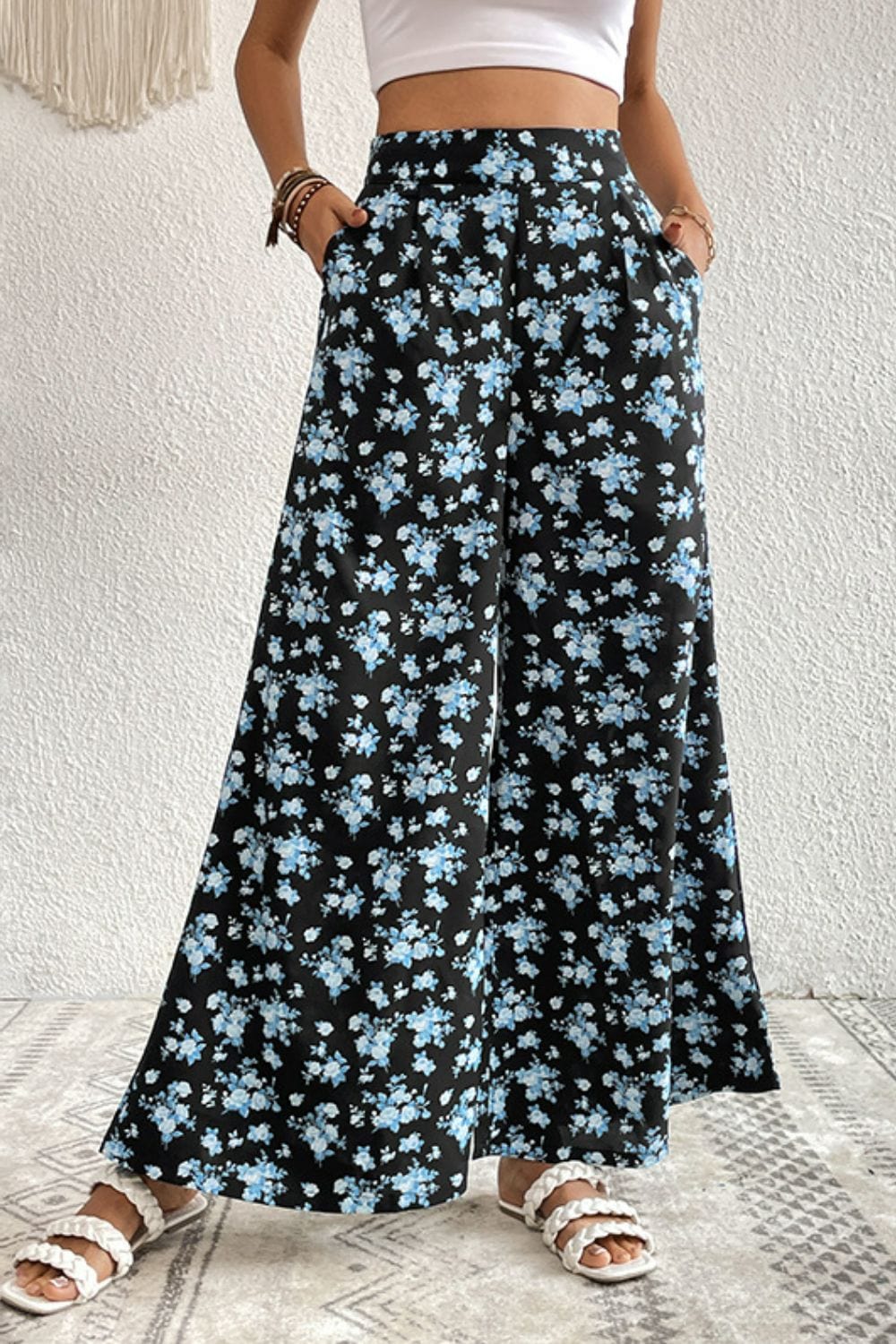 Floral Pocket Culottes MS231013013799FS Floral / S