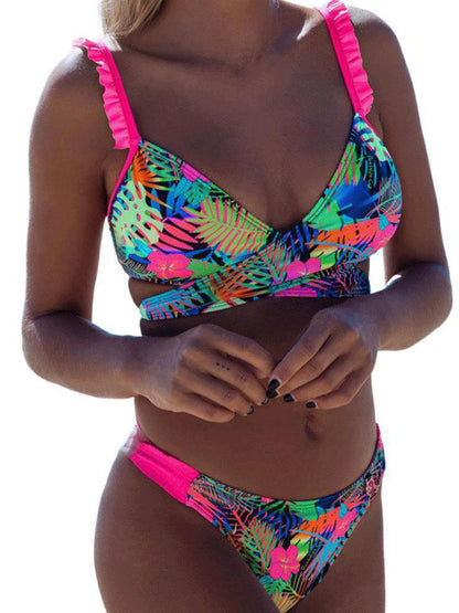 Floral Print Bikini Set for Women