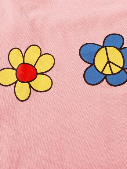 Floral Print Contrast Binding Cami Top