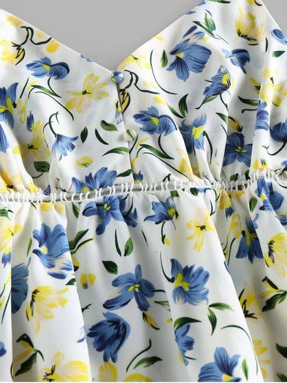 Floral Print Mini Cami Dress
