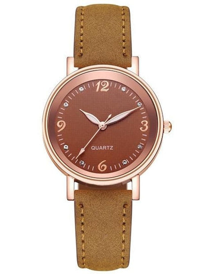 For Women's Luxury Women's Quartz Watch Fashion Quartz Ladies Wristwatch High-end Concise Diverse Fashion Color MS2311505245S Brown / S