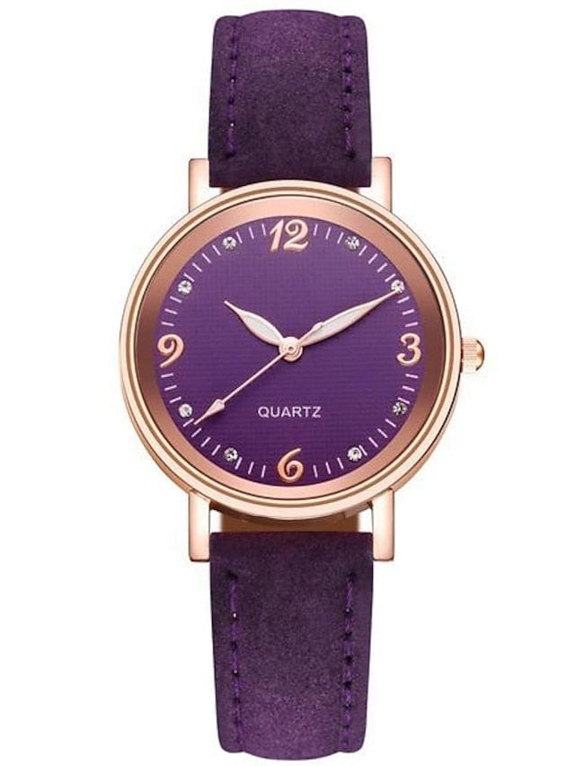 For Women's Luxury Women's Quartz Watch Fashion Quartz Ladies Wristwatch High-end Concise Diverse Fashion Color MS2311505250S Purple / S