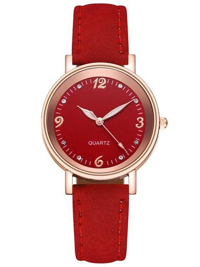 For Women's Luxury Women's Quartz Watch Fashion Quartz Ladies Wristwatch High-end Concise Diverse Fashion Color MS2311505265S Red / S