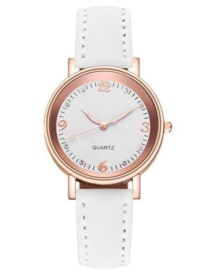 For Women's Luxury Women's Quartz Watch Fashion Quartz Ladies Wristwatch High-end Concise Diverse Fashion Color MS2311505270S White / S