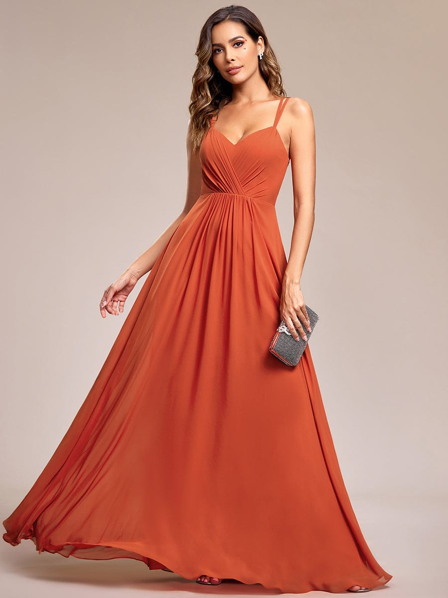 MsDresslyEP Formal Dress Convertible Chiffon Lace Open Back Spaghetti Straps Bridesmaid Dress DRE2310040006ORA4