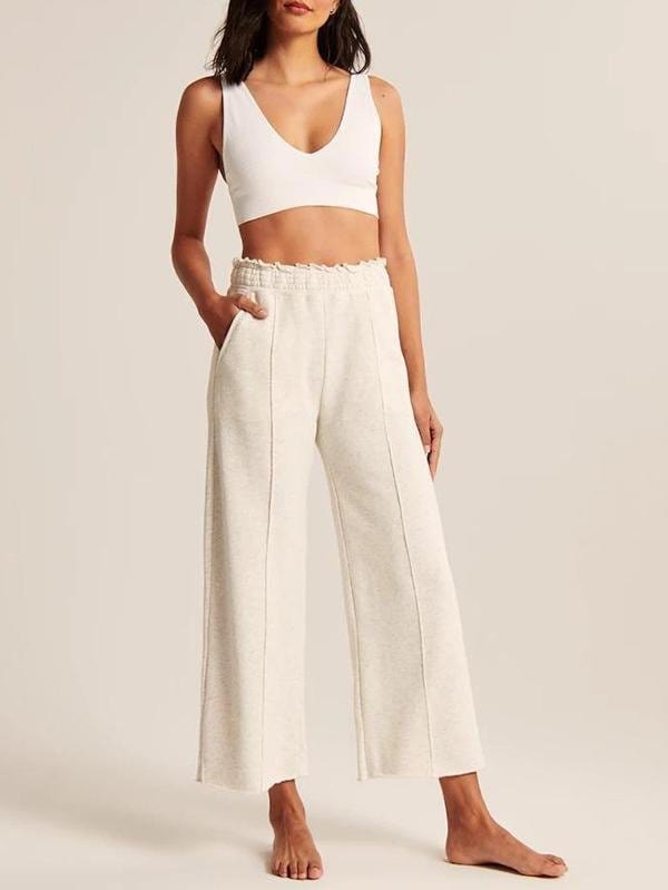 Fungus Cropped Wide Leg Sweatpants