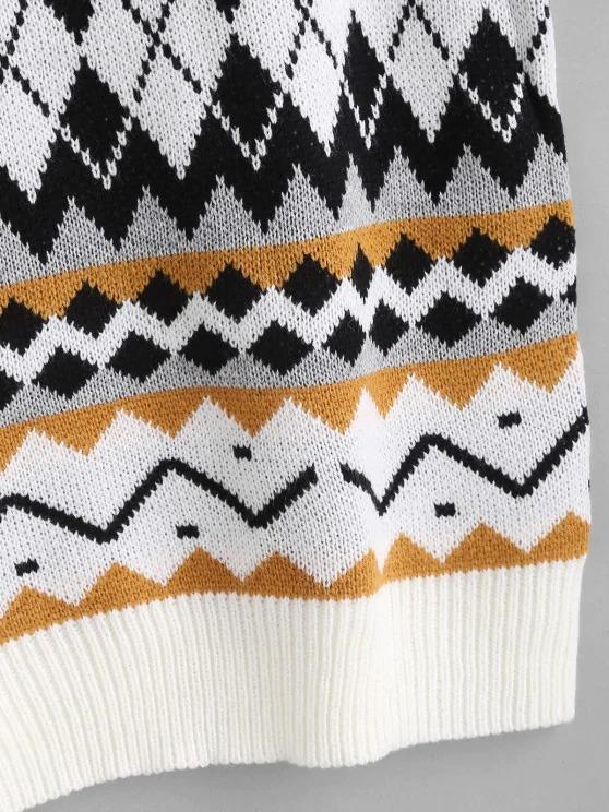 Geo Mix Sweater Vest SWE210313514MUL Multicolor / One-Size