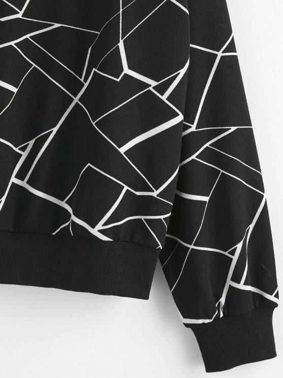 Geometry Drop Shoulder Sweatshirt