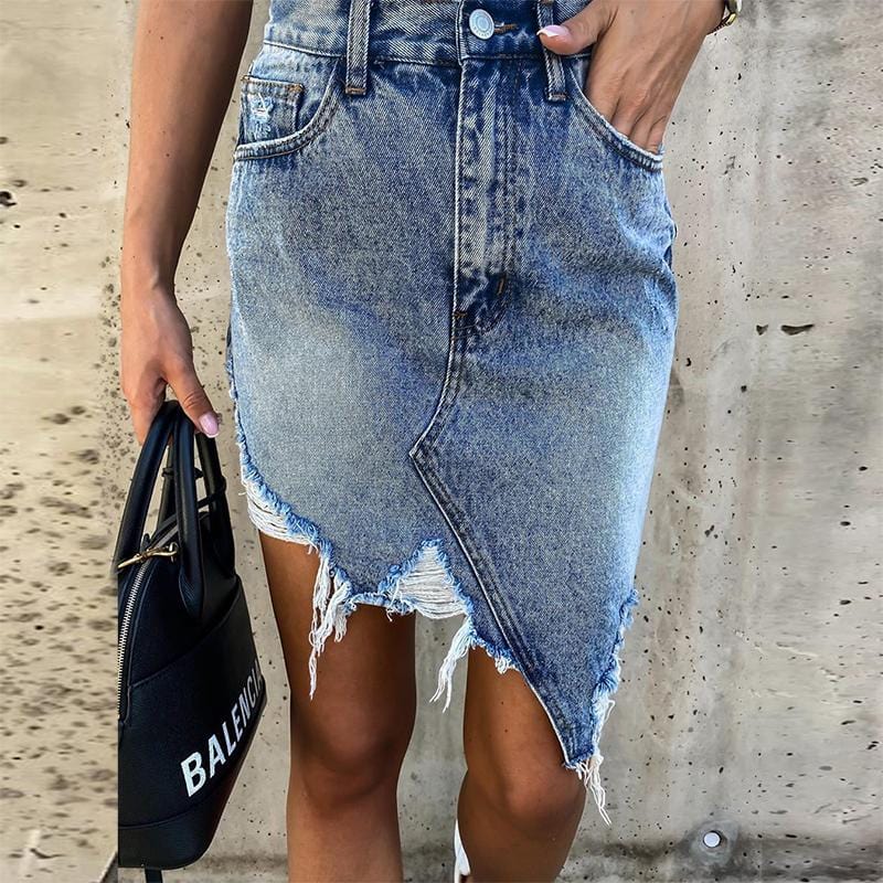 Girls High Waisted Denim skirt Summer for Women