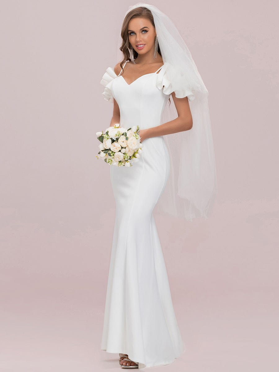 Gorgeous Floor Length Short Sleeves Wholesale Wedding Dresses