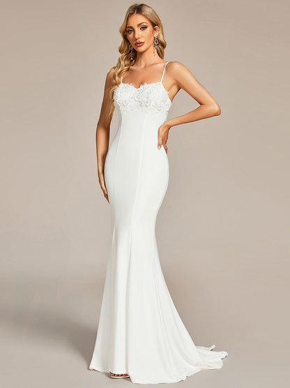 Gorgeous Mermaid Spaghetti Straps Wholesale Wedding Dresses