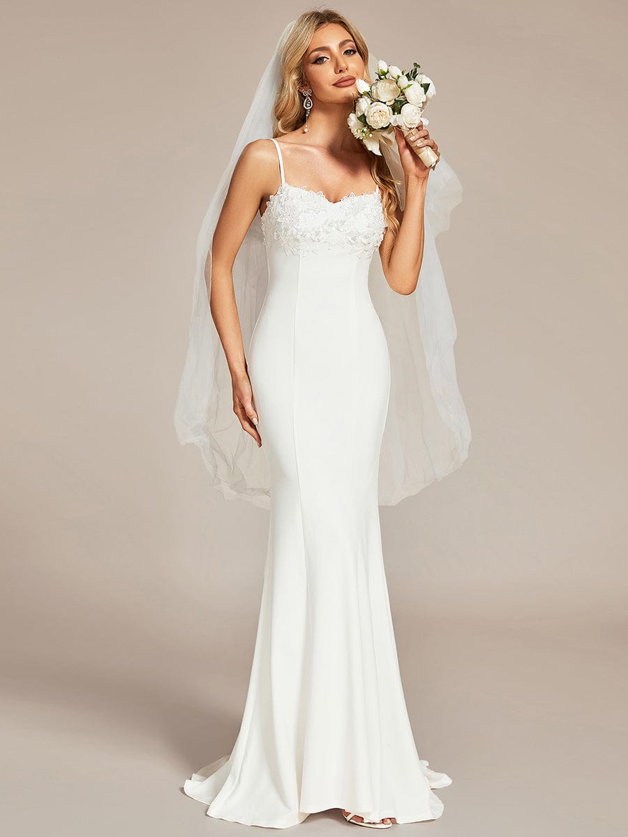 Gorgeous Mermaid Spaghetti Straps Wholesale Wedding Dresses