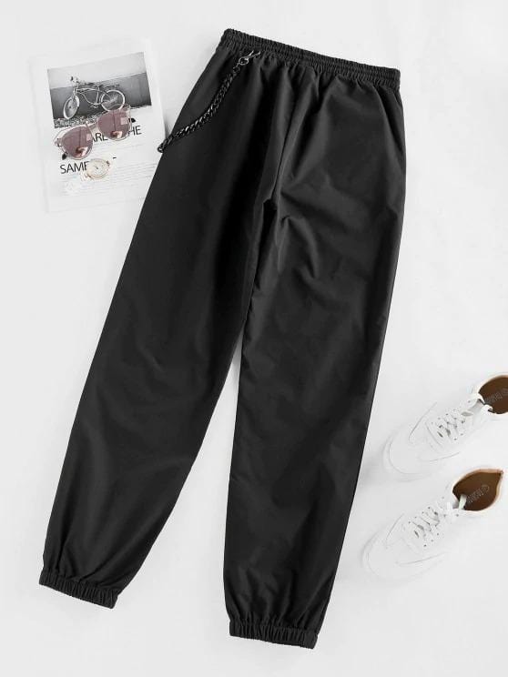 Graphic Rock More Print Cargo Pants for Women