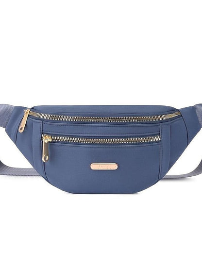 Women's Oxford Cloth Fanny Pack, Large Capacity Waist Bag
