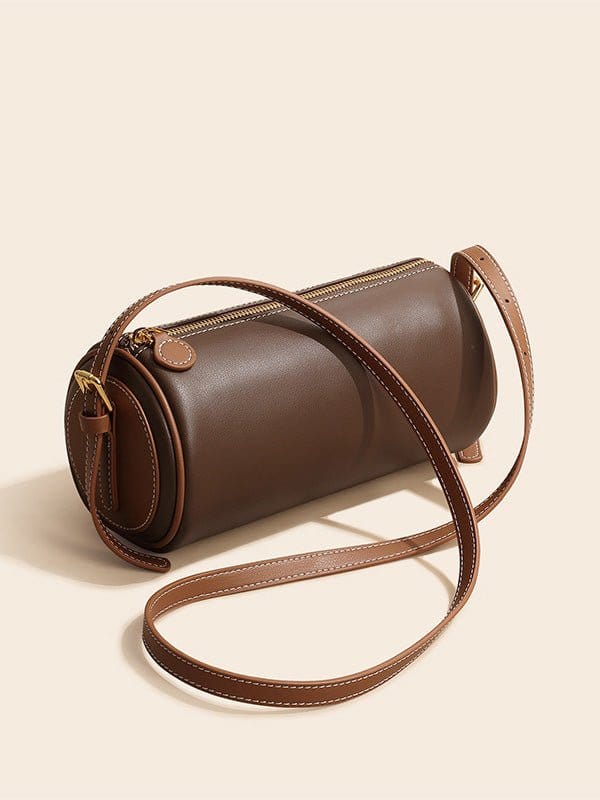Handbags Stylish Leather Crossbody Mini Duffel Bag for Women Han2203231187COF Coffee / One Size