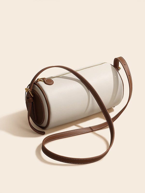 Handbags Stylish Leather Crossbody Mini Duffel Bag for Women Han2203231187WHI White / One Size