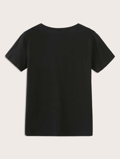 Hands Graphic Round Neck Tee