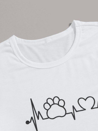 Heart And Letter Graphic Tee