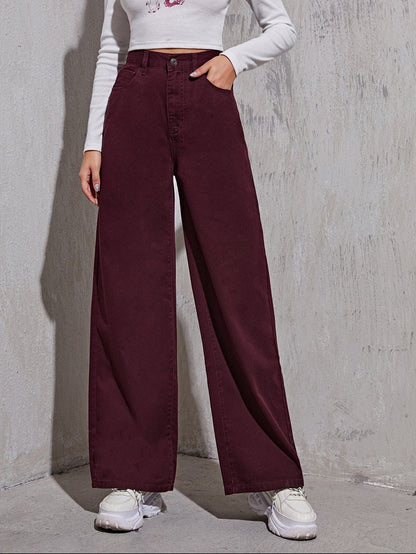 High-Rise Wide Leg Jeans for Women