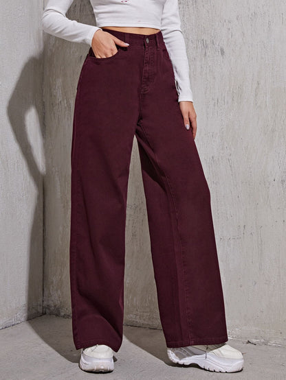 High-Rise Wide Leg Jeans for Women