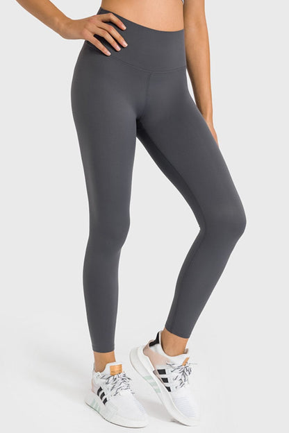 High Waist Ankle-Length Yoga Leggings 101000000000000 Gray / 4