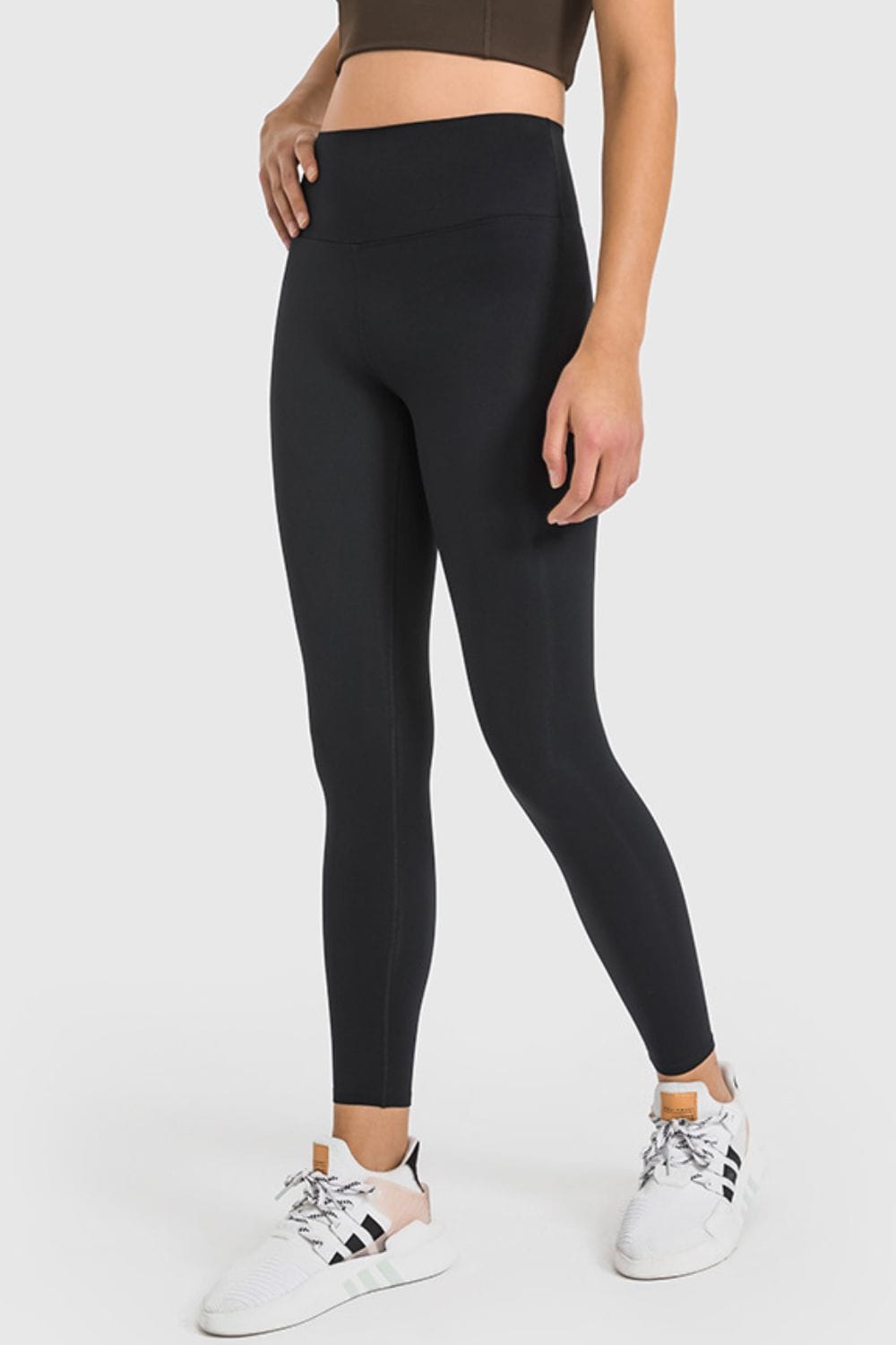 High Waist Ankle-Length Yoga Leggings 101000000000000 Black / 4