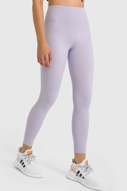 High Waist Ankle-Length Yoga Leggings 101000000000000 Lilac / 4