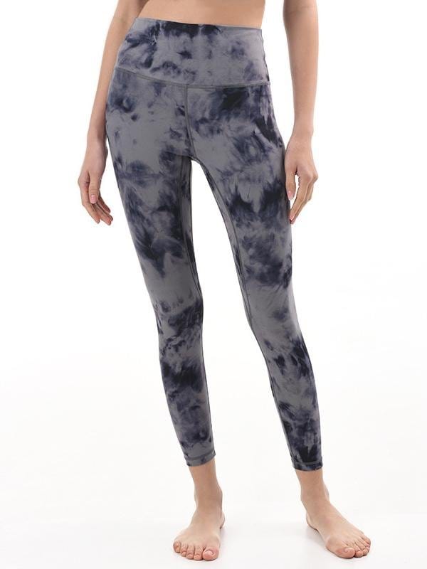 High Waist Printed Yoga Pants Workout Leggings for Women with Hidden Pockets LEG210318283GRAXS Gray / XS