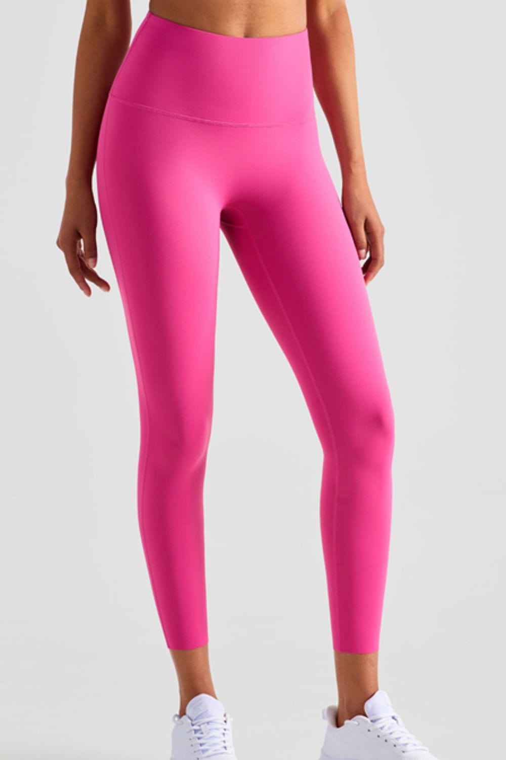 High Waist Seamless Ankle-Length Yoga Leggings 1.01E+14 Fuchsia / 4