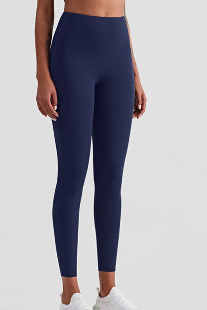 High Waist Seamless Ankle-Length Yoga Leggings 1.01E+14 Navy / 4