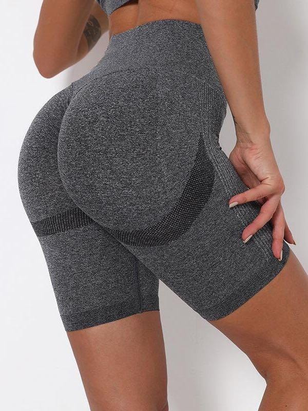 High Waist Seamless Knitted Shorts for Women