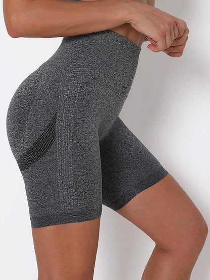 High Waist Seamless Knitted Shorts for Women