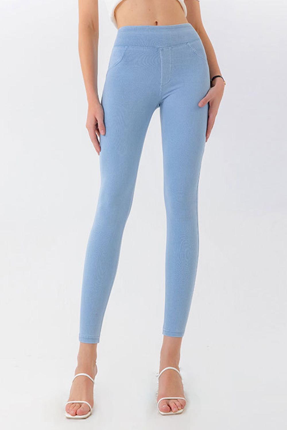 High Waist Skinny Jeans MS231013024543FXS Light / XS