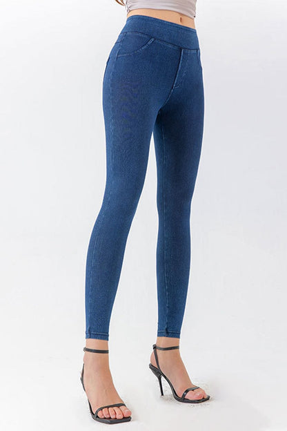 High Waist Skinny Jeans MS231013024528FXS Dark / XS