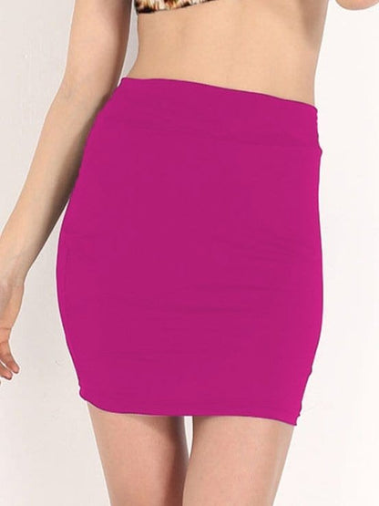 High Waisted Pencil Skirt temp293925109927814 S / rose Red