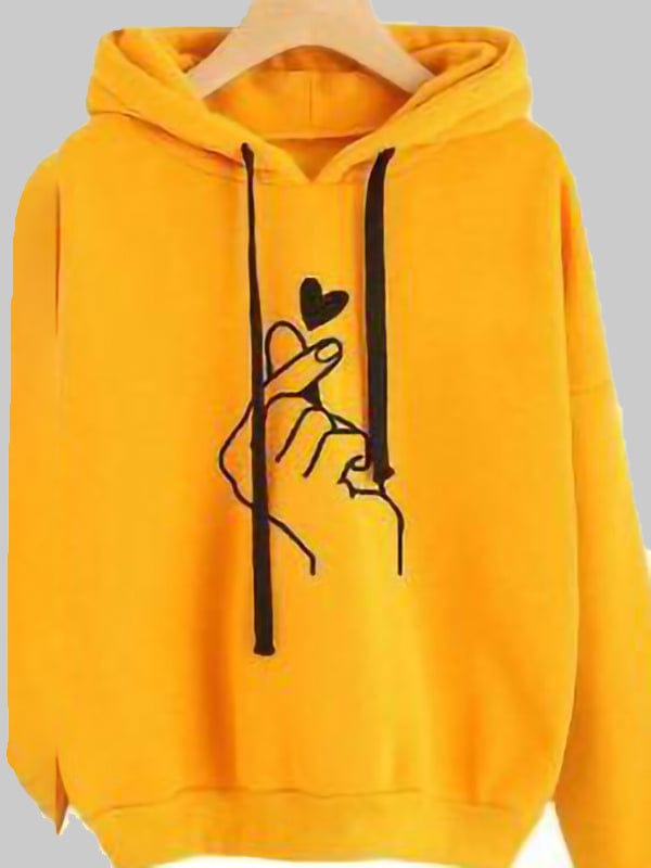 Hooded Sweater Women Loose Clothes temp2021556221 S / Yellow