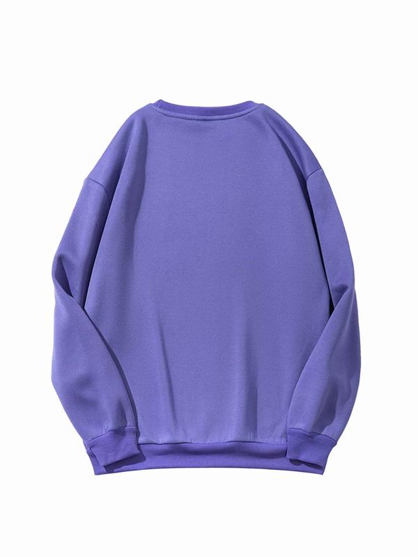 MsDressly Hoodies Solid Drop Shoulder Sweatshirt
