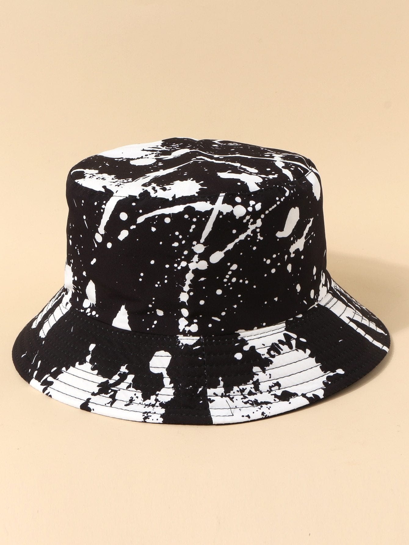 Ink Print Bucket Hat for Women BUC210302180BLA Black