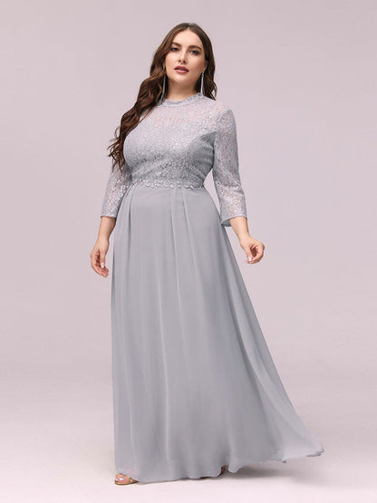 Chiffon Mother Of Bridesmaid Dresses With Long Sleeves